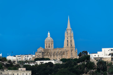 Fototapeta premium Ghajnsielem Parish Church, Mgarr. Maltese island of Gozo