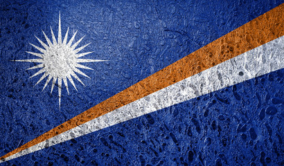 Fototapeta na wymiar Abstract flag of Marshall islands
