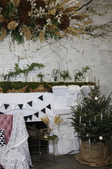 rustic decoration for new year 