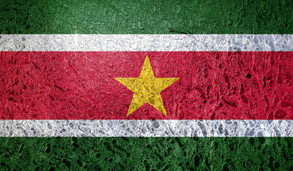 Abstract flag of Suriname South America
