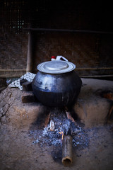 kettle on fire