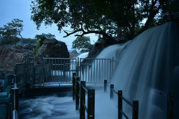 Hogenakkal Falls bathing area