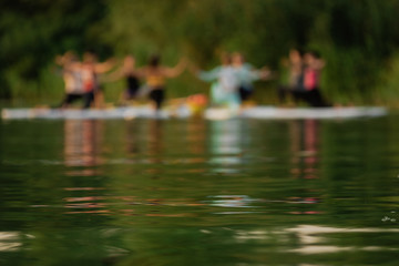 Group sup yoga