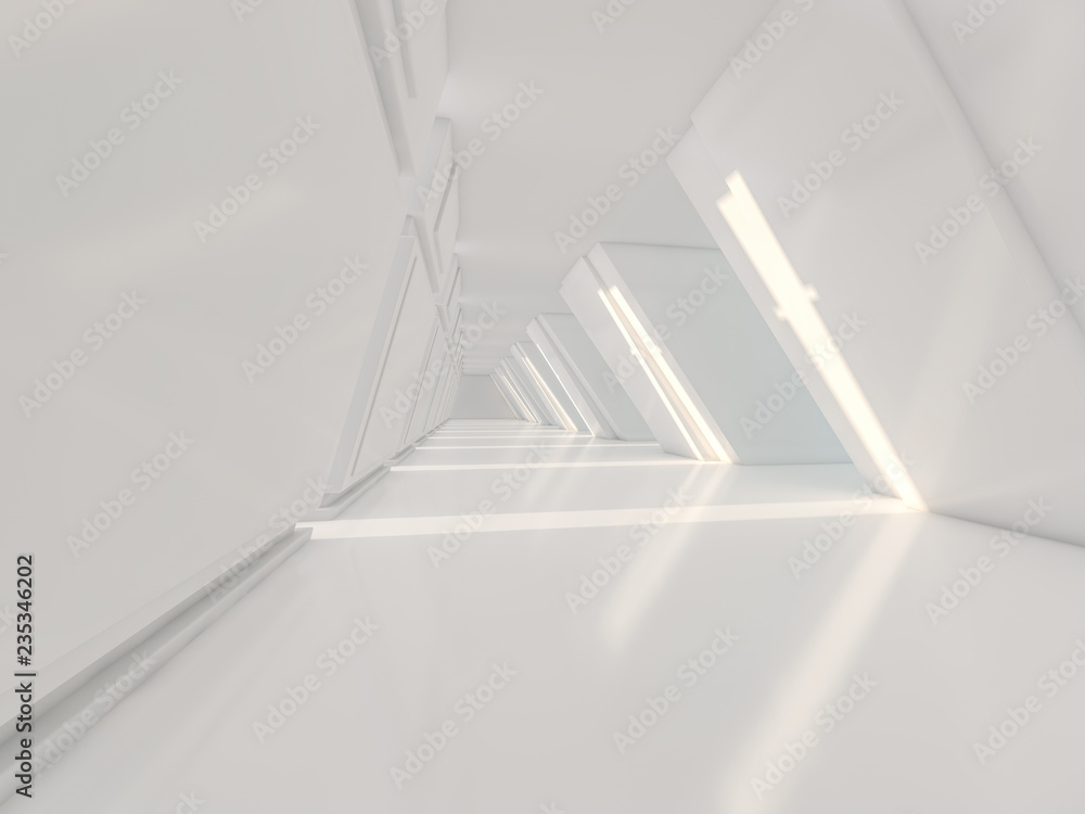 Poster abstract modern architecture background. 3d rendering