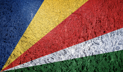 Abstract flag of Seychelles Africa