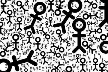 Conceptual background sign of people or human for design catalog or texture. Surface, generative, art & artwork.