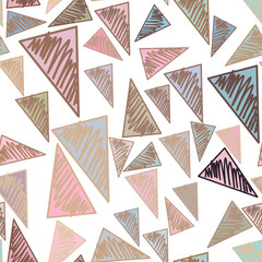 Seamless mixed or mutiple shapes illustrations background abstract, hand drawn texture. Design, wallpaper, cover & pattern.
