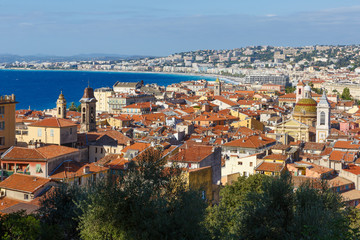 Fototapeta na wymiar Old and New Nice, France