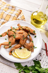 Baked frog legs