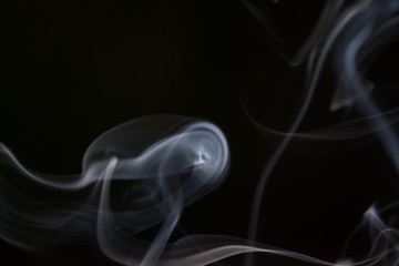 smoke texture on black background