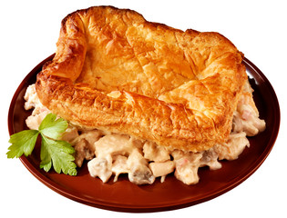 CHICKEN AND MUSHROOM PIE