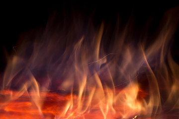 flame texture on black background