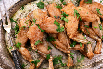 Baked frog legs