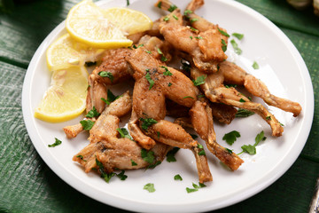 Baked frog legs