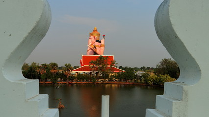 Large statue of Lord Ganesha at Thai temple