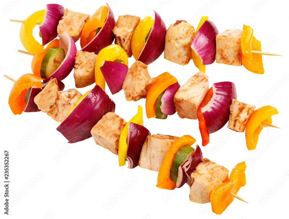 Canvas Prints THREE KEBABS CUT OUT