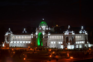 Palace of Farmers in Kazan night view