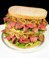 ROAST BEEF AND ONION SANDWICH