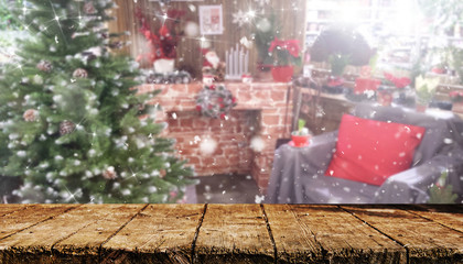 Christmas table background