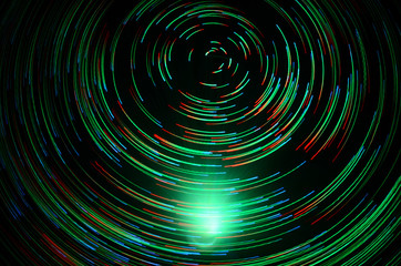 colored vortex effect created by fiber light source. abstract background