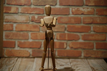 wood doll boneco de made