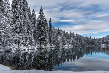Fusine - See im Winter