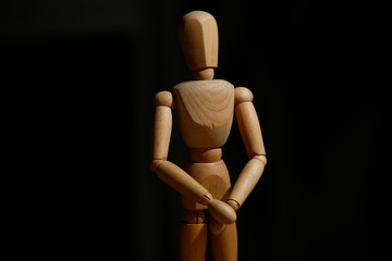 wood doll boneco de made