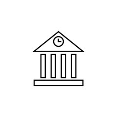 Banking icon thin line