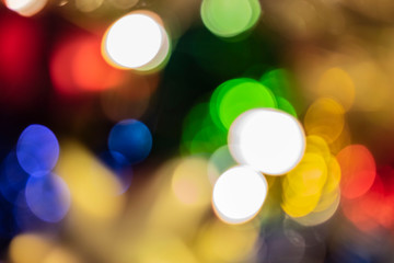 Bokeh light effect colorful Christmas