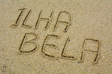 written in the sand