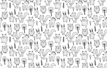 forest cuties pattern