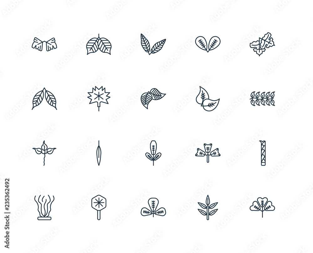 Poster set of 20 universal editable icons. includes elements such as tr