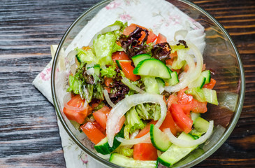fresh vegetable salad