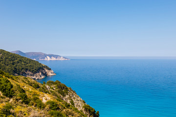 Griechenland, Ionisches Meer, Kefalonia, Myrtos Beach