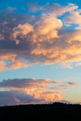 Schweden, Sonnenuntergang am See Viken