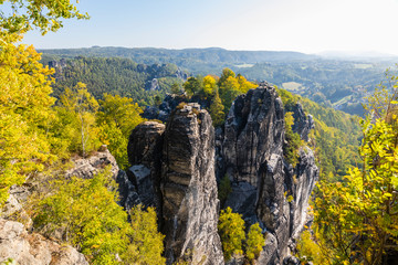 Deutschland, Sachsen, Sächsische Schweiz, Blick vom Ferdinandstein