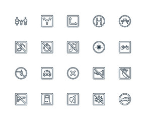 Set Of 20 Universal Editable Icons. Includes Elements Such As Ca