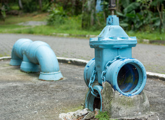 Blue hydrant