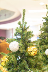 New Year tree decorated