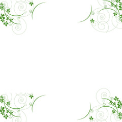 abstract floral background with flowers and leaves, 