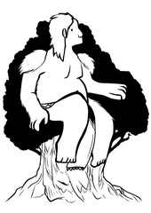 Illustration of Kapre