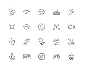 Set Of 20 Universal Editable Icons. Includes Elements Such As Sn