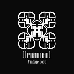 Obraz premium Art deco vintage logo