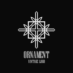 Fototapeta premium Art deco vintage logo