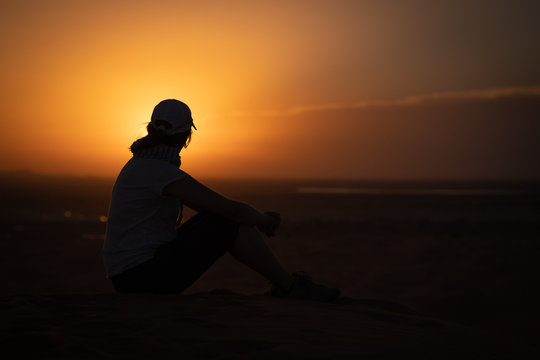 Paisaje de dunas desierto de Merzouga marruecos