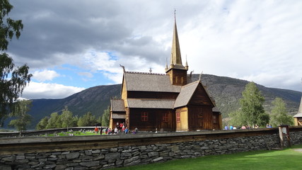Fototapeta na wymiar Eglise en bois, Norvège