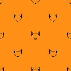 Seamless pattern with foxes