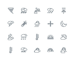 Set Of 20 Universal Editable Icons. Includes Elements Such As Cl