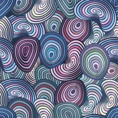 Fototapeta na wymiar Colorful pattern with abstract waves. Can be used for desktop wallpaper or poster,for pattern fills, surface textures, web page backgrounds, textile and more.