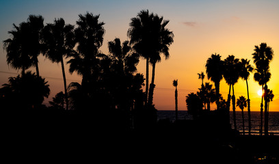 Fototapeta na wymiar California Sunset in Oceanside